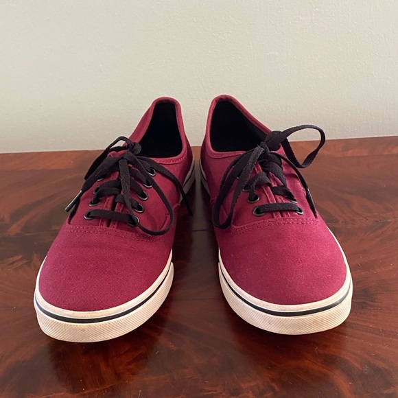 Vans Dark Red Lace Up Unisex M 6.0 / W 7.5 - Picture 5 of 9